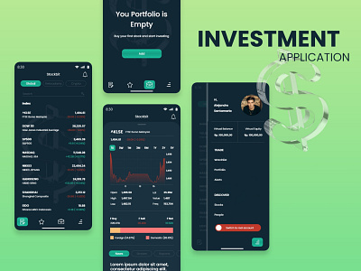 Redesign Investment Application app design icon illustration illustrator ui uidesign ux vector