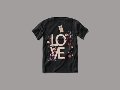 LOVE T-Shirt Design branding design love t shirt design typography