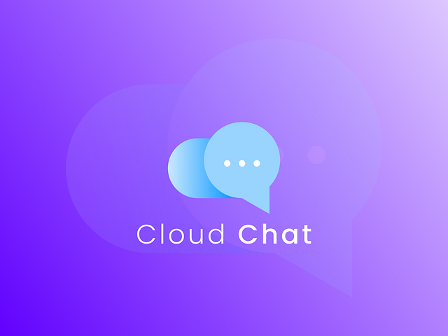 Cloud chat logo idea by Avyx on Dribbble