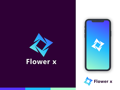 Flower x logo