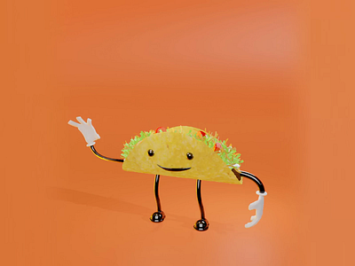 National Taco Day Animation 3d animation 3danimation animation blender cute dance fun kawaii motion graphics motiongraphics taco tacos