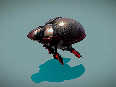 Specimen Aftermath: Beetle 3d animation animation beetle lowpoly mobile target texturemaps