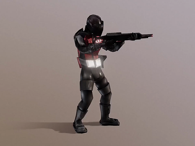 Specimen Aftermath: Enemy Human 1 3d model blender enemy human mercenary