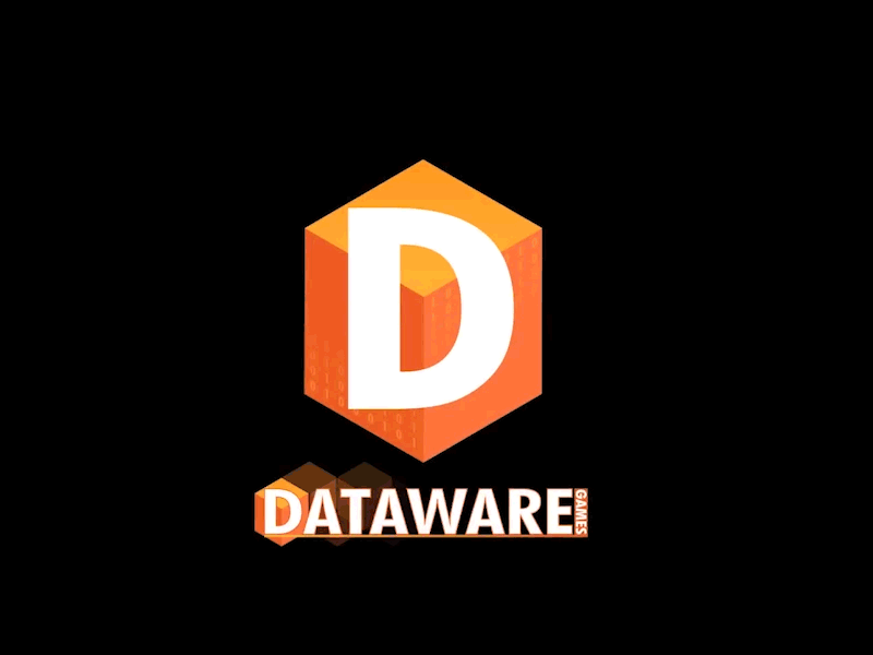 Dataware Games - Logo Animation animation gif logo animation logo design