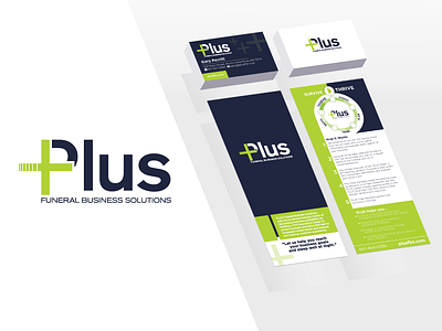 Plus: Funeral Business Solutions - Branding branding flat design funeral logo logo design