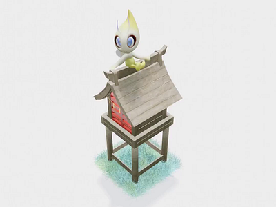 Celebi Shinre 3d animation 3d art 3d artist celibi fanart pokemon