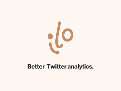 ilo - Better Twitter analytics face ilo logo smile twitter