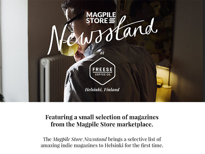 Magpile Store Newsstand cafe coffee magazines magpile