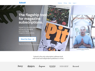 Subsail homepage mags