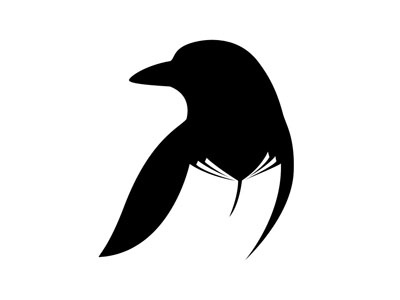 Magpile logo bird bw logo