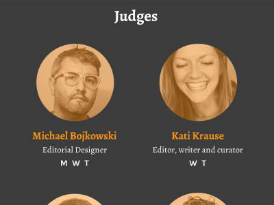 Judges magpile orange portrait profile