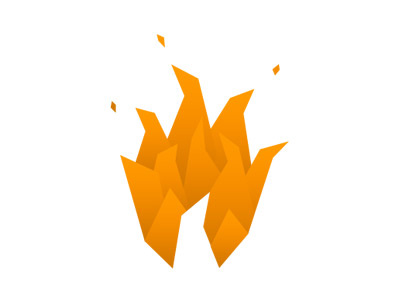 Ignite fire flame logo mark
