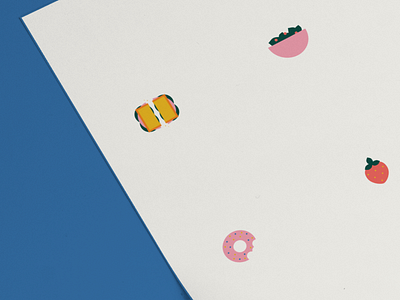 Food Substitutions Poster icons illustration minimalism