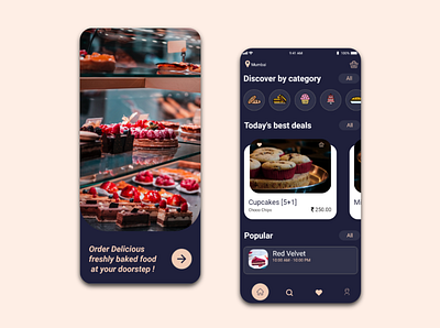 Bakery app bakery design food app food delivery app icon mobile mobile app design mobile ui ui ux