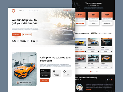 Petrol head - Landing page cars design e commerce inspiration landing page ui ux web design web page website