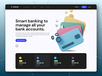 Smart Banking app banking branding credit card design finance graphic design loan ui ui design ux web design