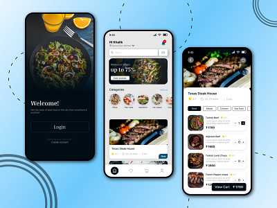 Food Delivery App app branding cafe delivery design ecom food food delivery mobile order restaurant ui ui design ux