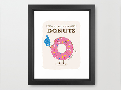 Go Nuts For Donuts donuts food illustration waui design