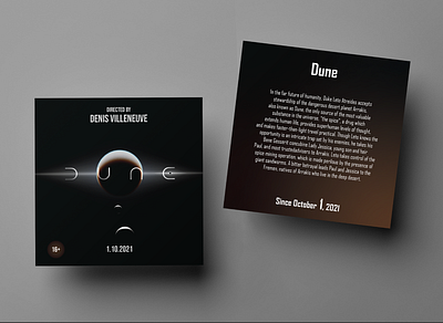 "Dune" flyer design graphic design illustration vector