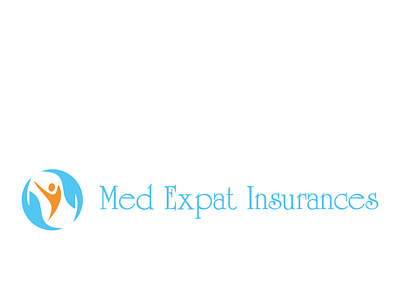 Med Expat Insurances branding design flat graphic design icon illustration illustrator logo minimal vector