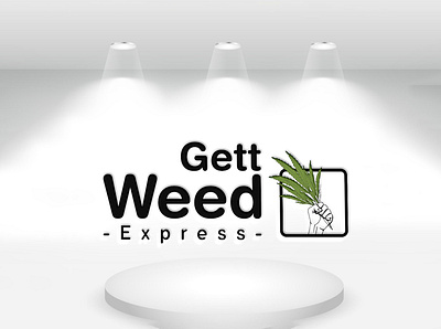 Gett Weed Logo branding cannabis logo design flat graphic design hemp logo icon illustration illustrator logo minimal typography vector weed logo