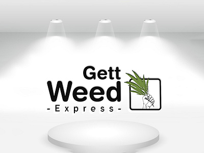 Gett Weed Logo branding cannabis logo design flat graphic design hemp logo icon illustration illustrator logo minimal typography vector weed logo