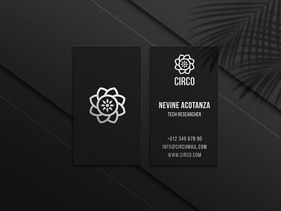 Vertical Business Card Mockup