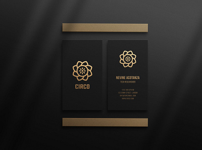 Vertical Luxurious Business Card Mockup branding business card design logo luxurious luxury mockup modern presentation vertical