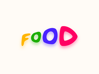 Food Logo blob branding color design food illustration logo