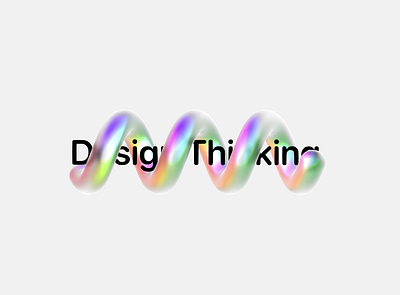 Design Thinking: Glass Spiral color design illustration logo spline vector