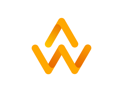 A.W. android andy client design fold ios logo material orange