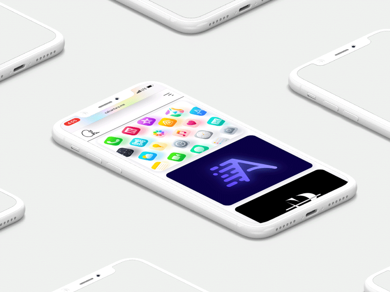 Portfolio apple color design icon ios iphone logo modern ui vector