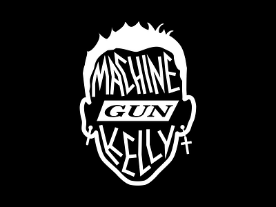 Machine Gun Kelly black face label logo mgk music rap record