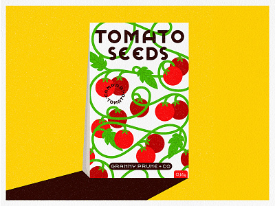 Campari Tomatoes bright graphic illustration packaging pattern retro seeds texture tomatoes typography vector vines vintage