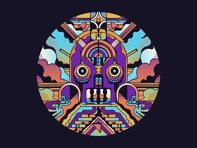 Another Dimension 3d animation bright character character design face gif gradients graphic illustration loop retro rivers texture trippy vector