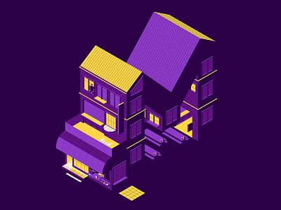 Social Distancing 2d apartment building character characterdesign city corona graphic illustration isometric perspective vector vexelart windows