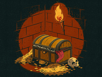 Gold Treasure Chest by NestStrix Game Art Studio on Dribbble