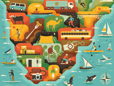 Adventure Map by MUTI on Dribbble