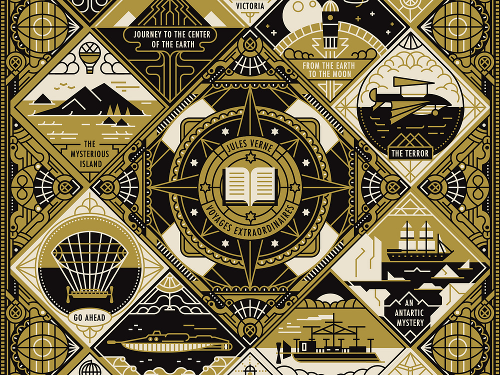 Jules Verne by MUTI on Dribbble