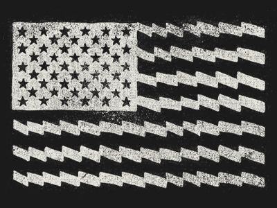 Stars and stripes americana design distressed flag muti print silkscreen stars stripes texture usa zigzag