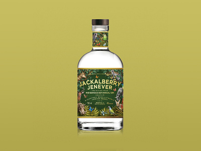 Jackalberry Gin africa aloe birds botanicals character design drawing gin graphic illustration label design label illustration packaging plant plants texture trees