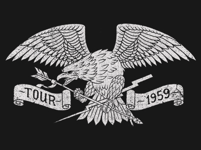 Americana Eagle americana arrow banner crest eagle graphic illustration lightning texture usa wings
