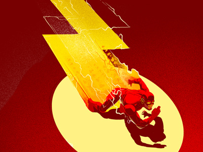 The Flash character comic dc fan art flash illustration lightning poster power run speed spotlight