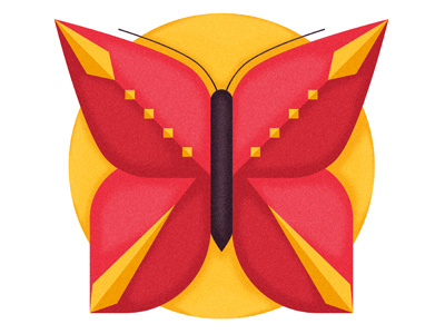 Butterfly clean design graphic icon illustration insect muti shape simple texture vector wings