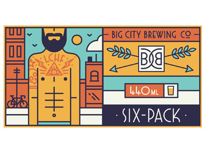 Low Carb High Flavour beard beer city craft hipster illustration label lettering logo packaging tattoo vector