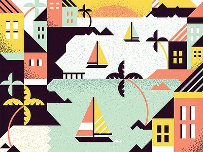 Caribbean Cruising by MUTI on Dribbble