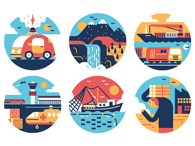 Forbes boat car design editorial graphic icon illustration infrastructure logo scene transport vector