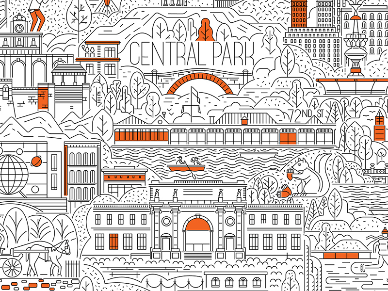 Central Park by MUTI on Dribbble
