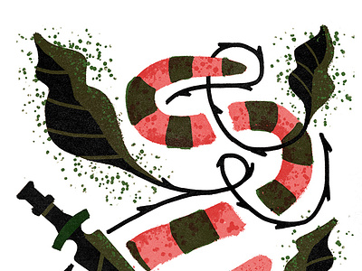 The Three Snake-Leaves by MUTI on Dribbble