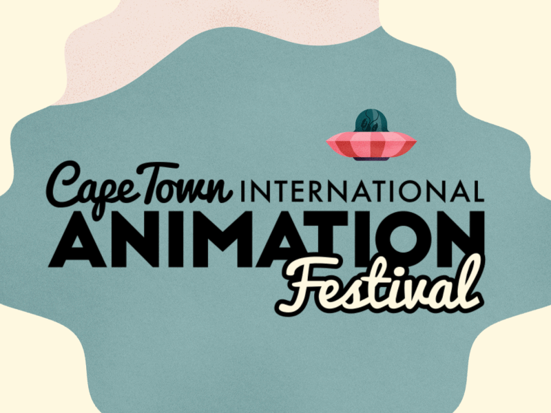 Cape Town Animation Festival animation clouds gif illustration loop motion teaser type ufo